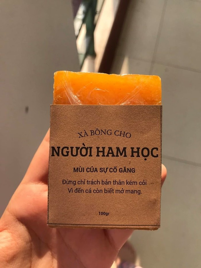 Mẫu xà bông dành riêng cho “người ham học”.