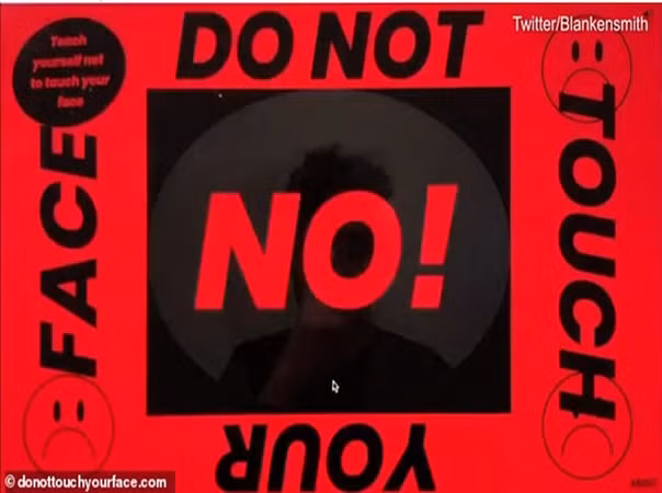 Bảng cảnh báo màu đỏ - đen có thể khiến bạn giật mình mỗi khi bạn chạm tay lên mặt.