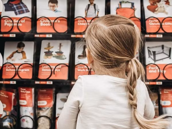 Nhiều trẻ em được bố mẹ dẫn tới sử dụng máy để hiểu về ý nghĩa thực sự của mùa lễ hội.