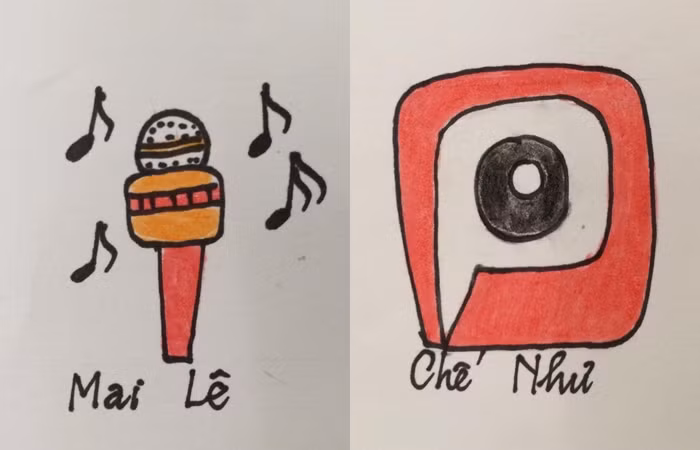 Mỗi thành viên đều được "nhận biết" bằng một hình vẽ đáng yêu thể hiện sở thích.