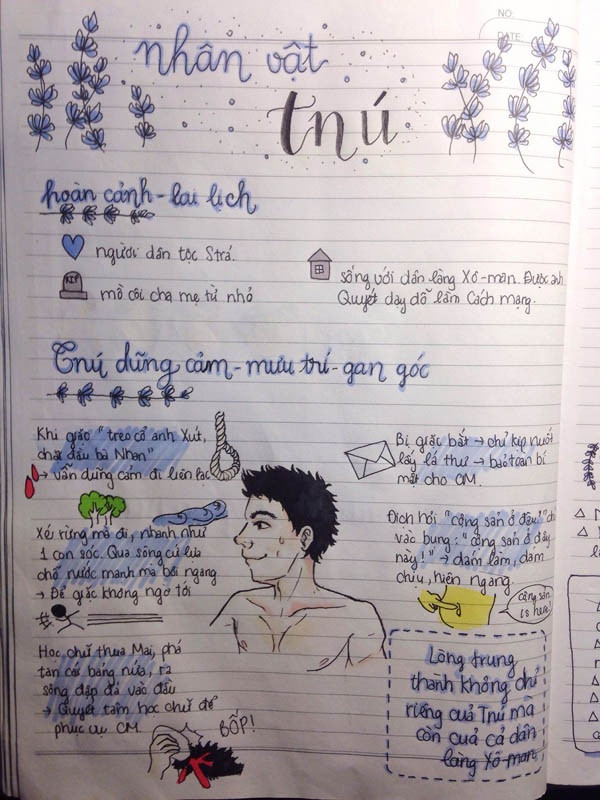 Để môn Văn không còn nhàm chán, nữ sinh này đã nghĩ ra phương pháp ôn tập độc đáo, giúp bản thân ghi nhớ kiến thức hiệu quả hơn.