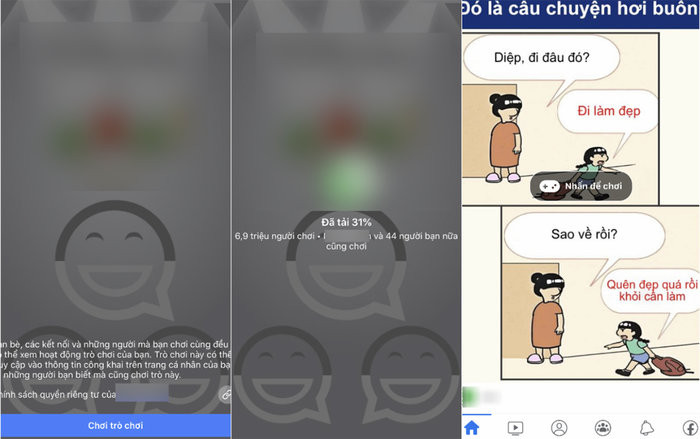 Với cách sử dụng đơn giản và nhanh chóng, ứng dụng vui “mẹ hỏi, con trả lời” đã nhanh chóng trở thành trào lưu và gây sốt cộng đồng Facebook. (Ảnh chụp màn hình)