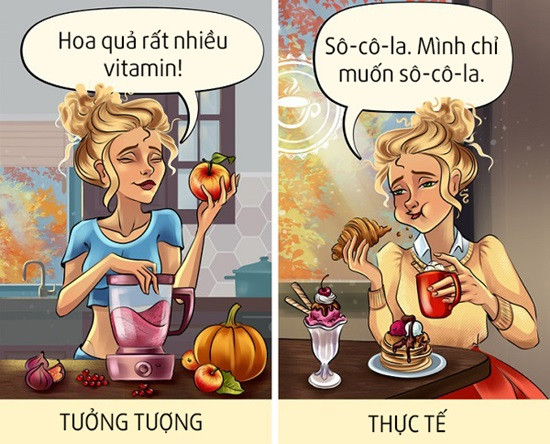 Mùa thu lành lạnh chén bánh hay nước sô-cô-la là ấm áp nhất.