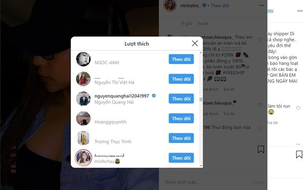 Không rõ mối quan hệ của Nhật Lê và Quang Hải hiện tại ra sao, nhưng đây là một tín hiệu đáng mừng cho cặp đôi.