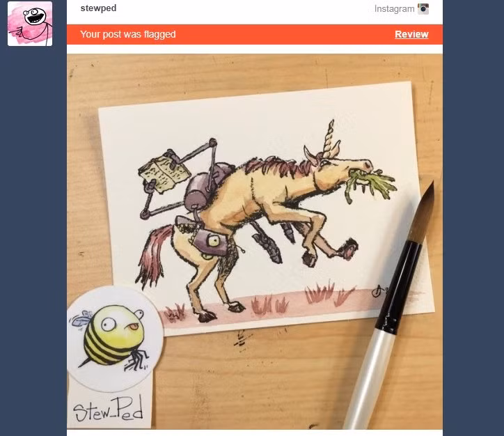 Những bài đăng "vô tội" nhưng lại bị Tumblr gắn mác khiêu dâm.