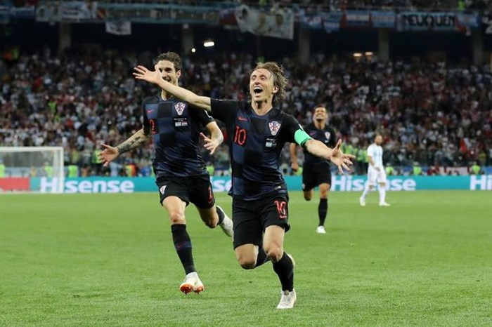 Modric lập công lớn giúp Croatia giành vinh quang tại World Cup 2018.
