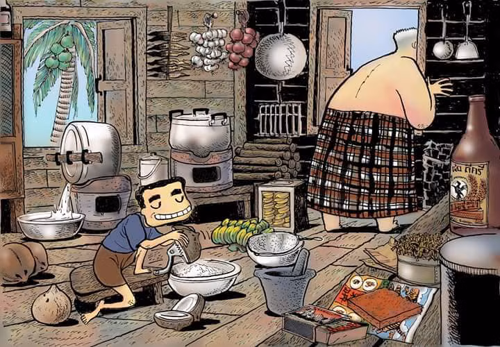 Tìm được ở đâu những vật dụng bếp núc đơn sơ, giản dị đã “nuôi lớn” chúng ta nữa nhỉ!