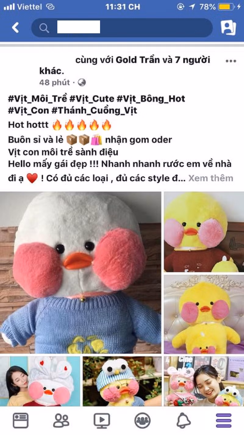 Vịt to vịt nhỏ loại nào cũng có.
