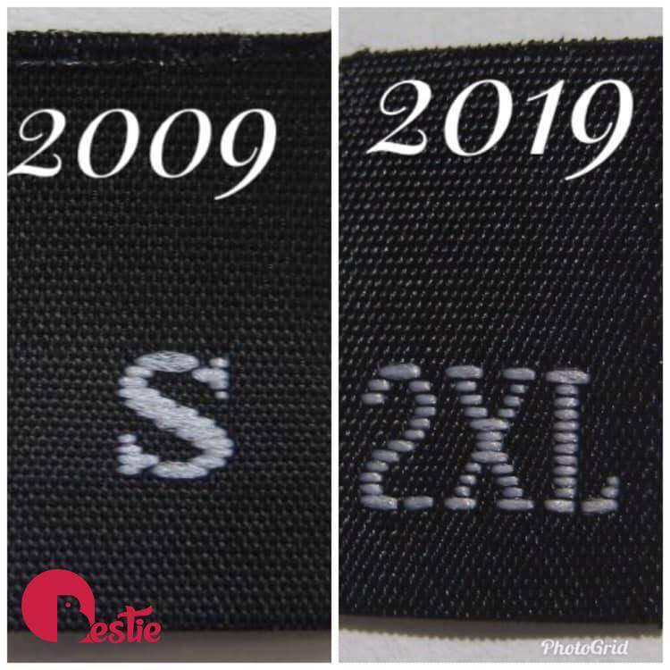 Bộ đồ cỡ S năm nào nay đã đổi thành 2XL. Nguồn ảnh: Bestie