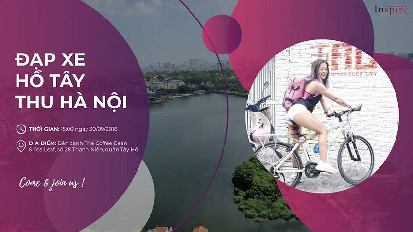 Đạp xe Hồ Tây thu Hà Nội – hoạt động bổ ích và ý nghĩa cho giới trẻ.