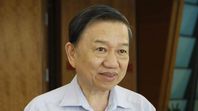 Bộ trưởng Bộ Công an Tô Lâm. ẢNH: NGỌC THẮNG.