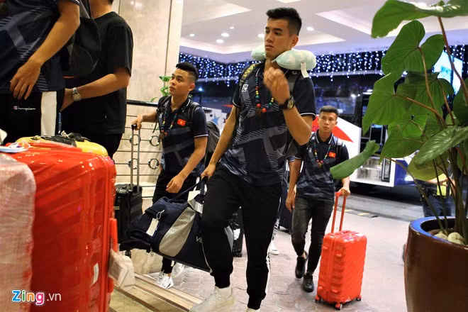 U22 Việt Nam sẽ ở lại thành phố Bina trước khi đấu với U22 Brunei. Ảnh: Quang Thịnh.