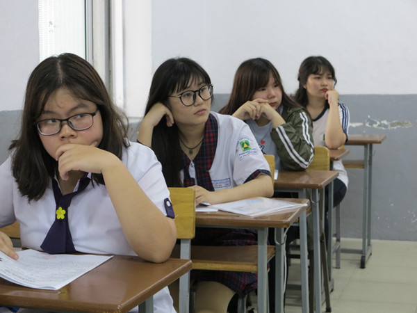 Thí sinh TPHCM trong kỳ thi THPT quốc gia năm 2018.