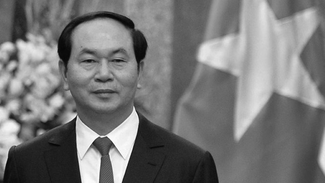 Chủ tịch nước Trần Đại Quang từ trần lúc 10 giờ 5 phút ngày 21.9.2018 tại Bệnh viện Trung ương Quân đội 108. ẢNH: NGỌC THẮNG.