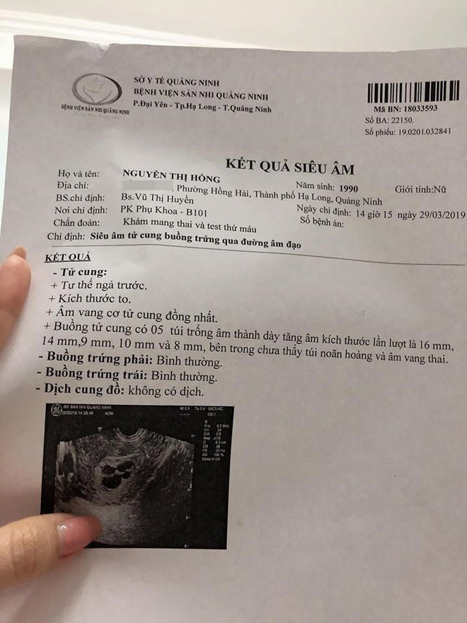 Giấy chẩn đoán từ bác sĩ.