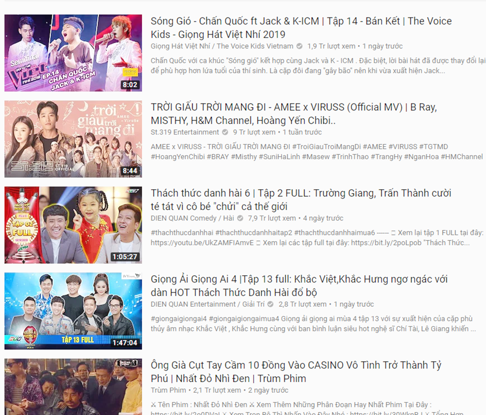 Ca khúc đạt Top 1 Trending YouTube.