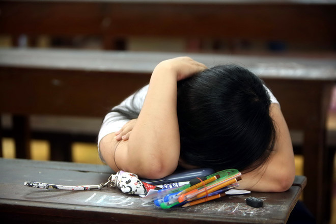Đừng vì áp lực điểm số khiến trẻ mất niềm vui học tập. ẢNH: ĐÀO NGỌC THẠCH. Đừng vì áp lực điểm số khiến trẻ mất niềm vui học tập. ẢNH: ĐÀO NGỌC THẠCH.