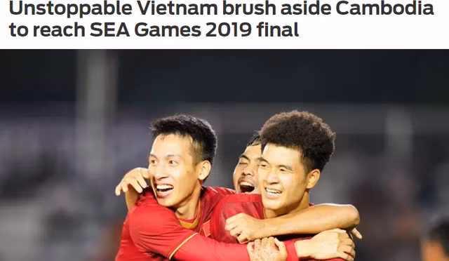 Tờ Fox Sport cho rằng U22 Việt Nam là không thể cản nổi.