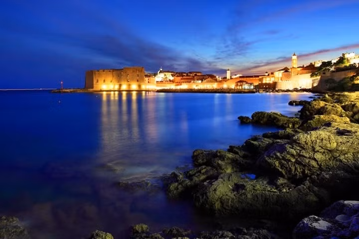 Pháo đài Thánh John của thành cổ Dubrovnik.