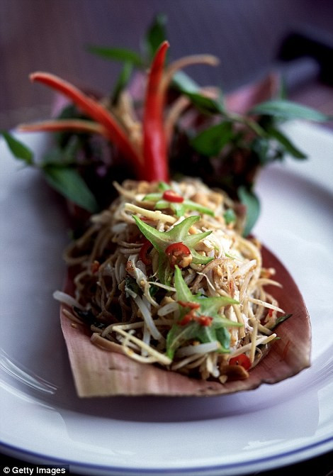 Món gỏi đu đủ “som tum” ăn ở Bangkok (Thái Lan) đứng thứ 5.