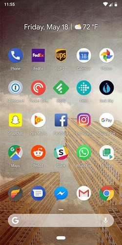 3. Điều hướng cử chỉ ở thanh tra cứu Google dưới màn hình. Có thể bật tính năng này bằng cách vào Cài đặt > Cử chỉ > Vuốt lên trên Màn hình chính và chuyển đổi công tắc.