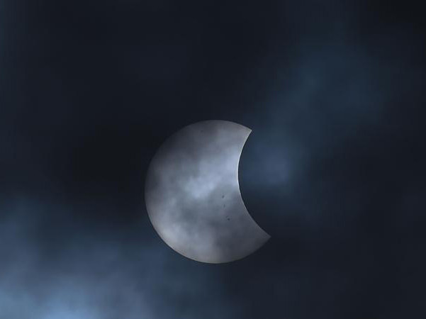 Nhật thực được nhìn thấy ở&nbsp;&nbsp;Bogotá, Colombia, vào tháng 8 năm 2017.