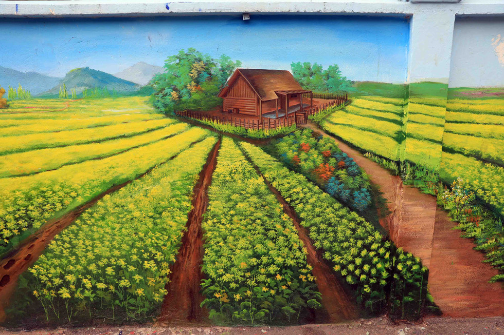 Chợ hoa Hồ Thị Kỷ được "khoác áo mới". ẢNH: LAM NGỌC.