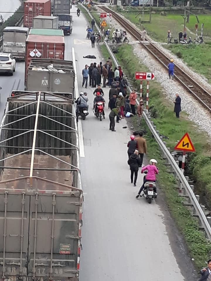 Hiện trường vụ tai nạn.