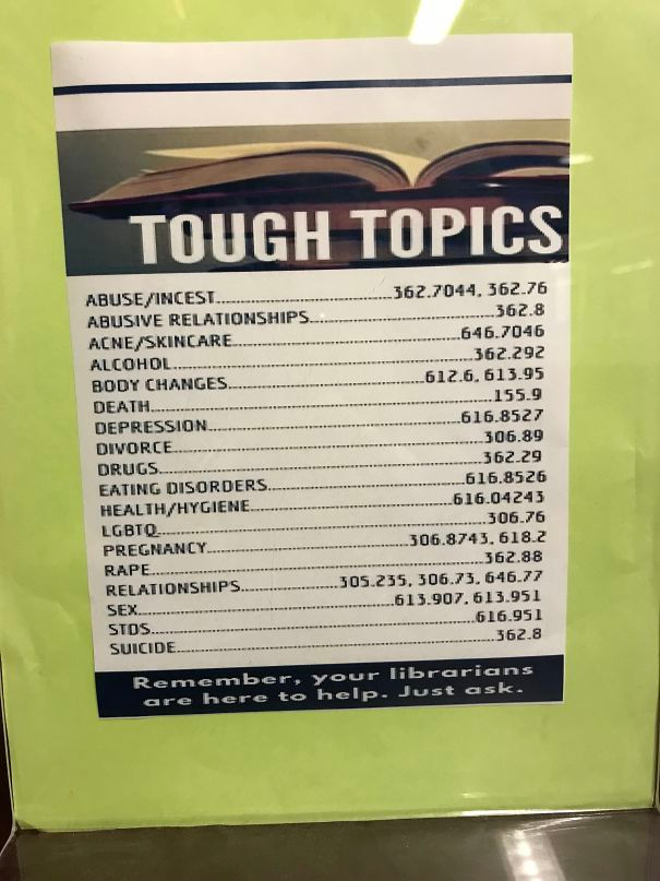 Thư viện này có cả danh mục cho các chủ đề “nặng đô” và bạn có thể thoải mái hỏi về chúng