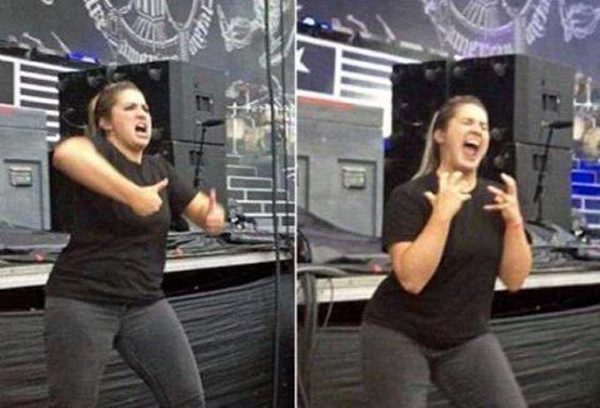 Phát sốt với màn trình diễn ngôn ngữ ký hiệu “bốc lửa”