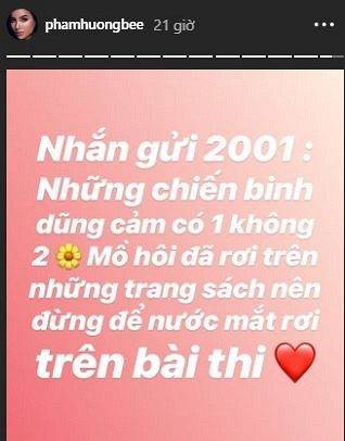 Hoa hậu Phạm Hương dù đang ở Mỹ vẫn không quên gửi lời chúc từ xa tới các thí sinh.