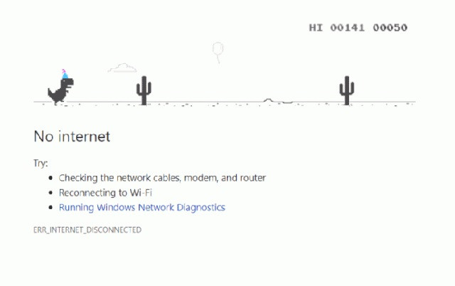 Chú khủng long quen thuộc với người dùng Chrome.
