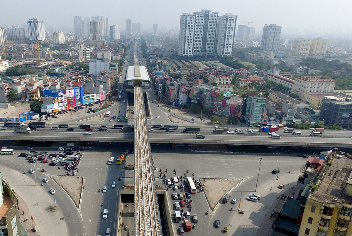 Chiêm ngưỡng toÀn cảnh tuyến đường sắt trên cao đầu tiên của HÀ Nội ảnh 5