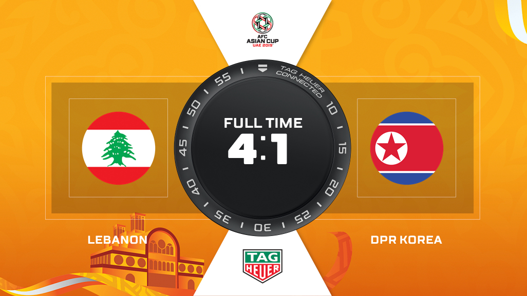 Đội tuyển Li-băng cũng ghi bàn thắng thứ 4 ở những giây cuối của trận đấu, nhưng thế là chưa đủ với họ.