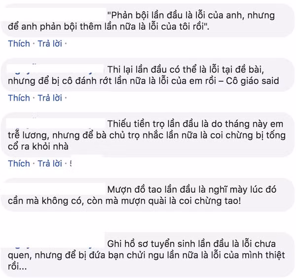 Một số cư dân mạng còn chế theo lời của câu nói này.