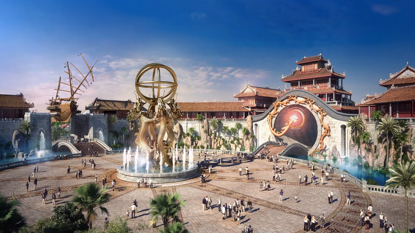  Một góc rộng lớn của Dragon Park trong bản thiết kế