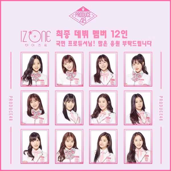 Đội hình chiến thắng của Produce 48