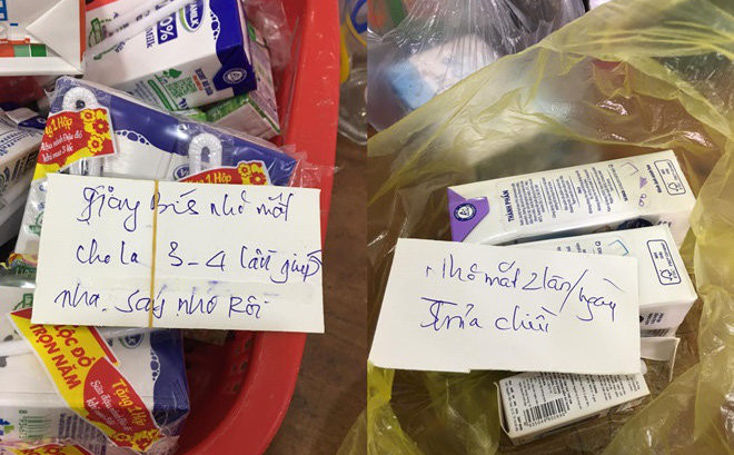 Lời nhắn gửi được cho là “cộc lốc” của một vị phụ huynh.