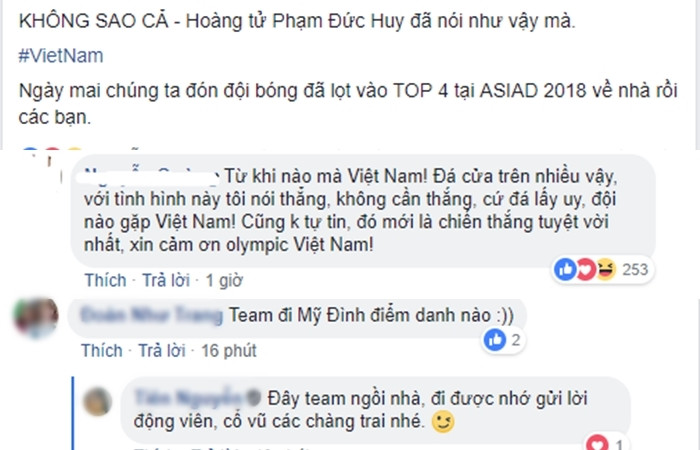 Ngày trở về, chờ đợi các cầu thủ sẽ là tình yêu mến và niềm tự hào của người hâm mộ.