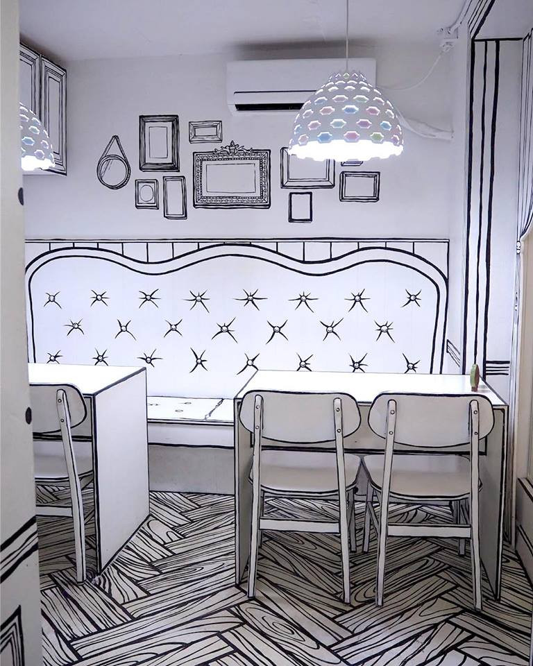 Đì-co cực chất làm thỏa mãn những tín đồ yêu màu trắng, thích truyện tranh. Ảnh: @may_thuaifoo