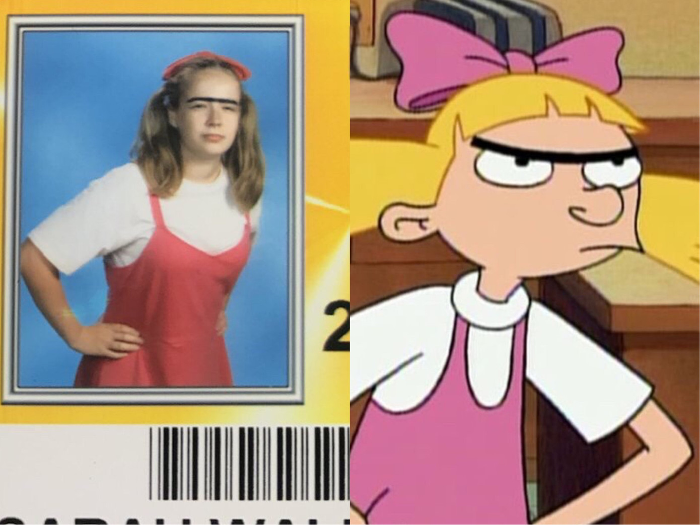 "Xin chào Arnold? Đây là Helga, vâng chính xác là Helga G. Pataki người con gái luôn tôn sùng bạn".