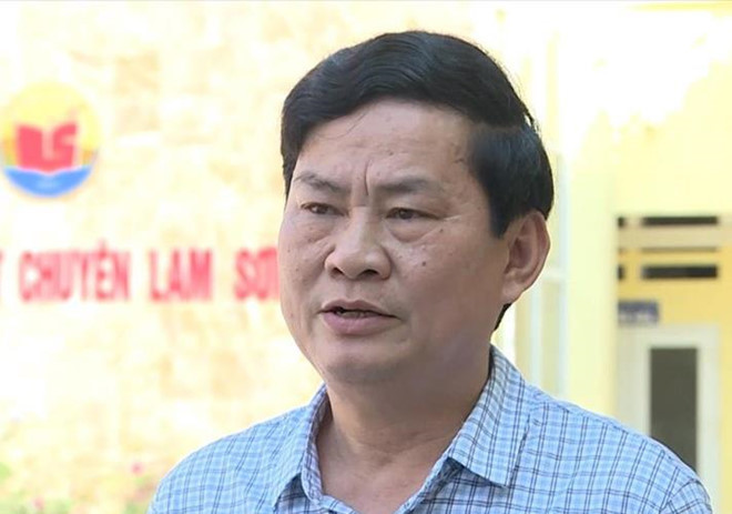 Ông Chu Anh Tuấn - Hiệu trưởng trường THPT chuyên Lam Sơn, Thanh Hoá. Ảnh: Lao Động. Ông Chu Anh Tuấn - Hiệu trưởng trường THPT chuyên Lam Sơn, Thanh Hoá. Ảnh: Lao Động.