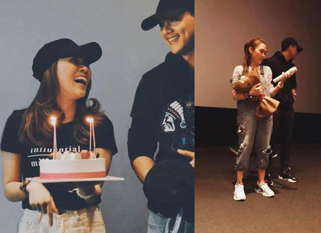 Cả hai gây chú ý khi diện đồ đôi cùng nhau.