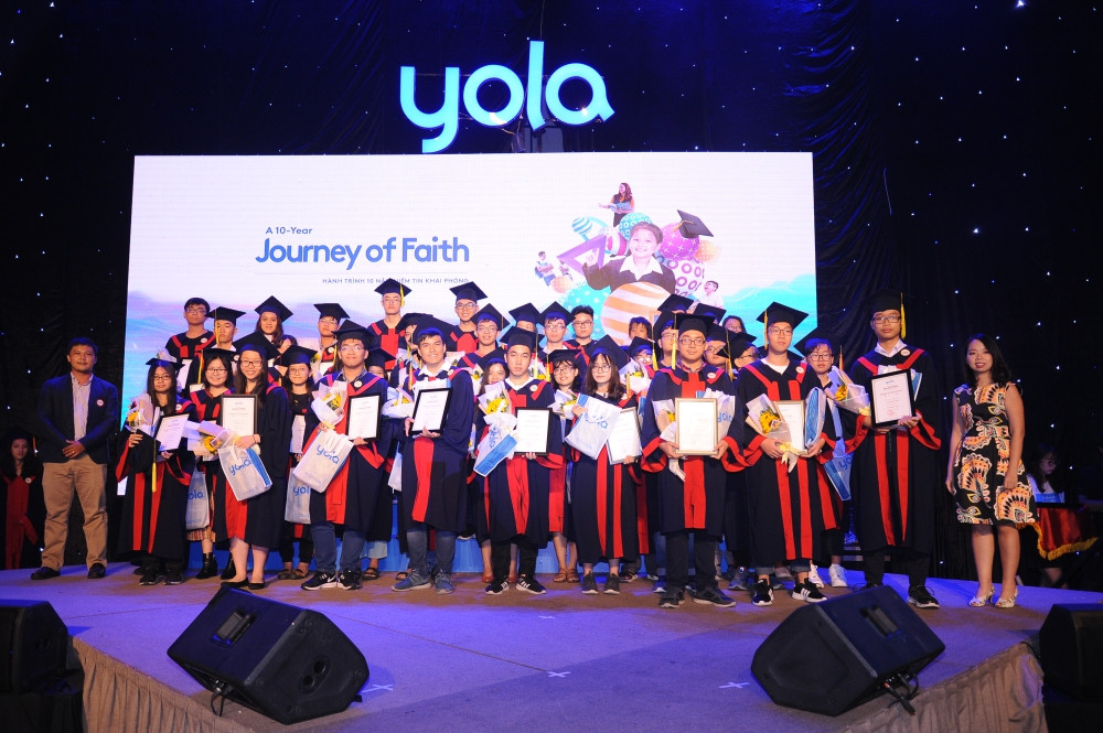 Các bạn học viên YOLA nhận học bổng du học tại các trường Đại học và THPT hàng đầu thế giới.