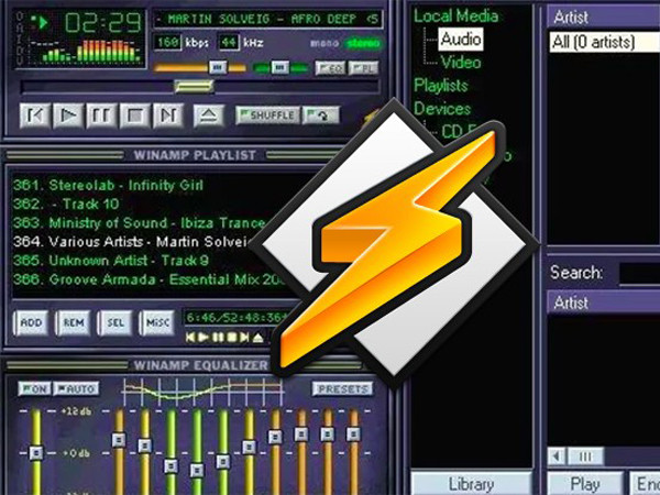 Winamp từng là phần mềm nghe nhạc khá phổ biến tại Việt Nam.