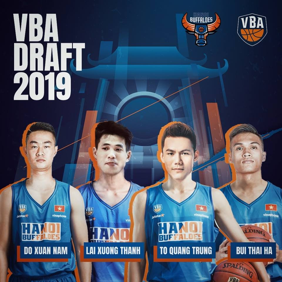 Hanoi Buffaloes sở hữu 4 cầu thủ: Đỗ Xuân Nam, Lai Xương Thành, Tô Quang Trung và Bùi Thái Hà.