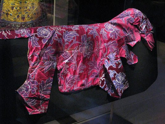 Bộ trang phục cho chó được trưng bày tại triển lãm. Ảnh: Owen Jarus.