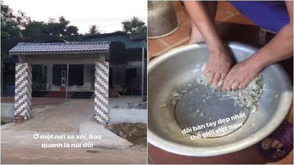 Hình ảnh về căn nhà thân thương và "đôi tay mẹ đẹp nhất" mà thủ môn Bùi Tiến Dũng chia sẻ đúng dịp Trung thu khiến nhiều người xúc động, đặc biệt là những người con xa quê.