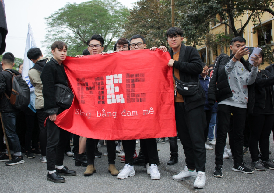 Tinh thần đầy nhiệt huyết, đam mê của sinh viên Kinh tế.