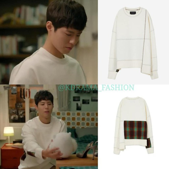 Chị đẹp Soo Hyun diện váy Chanel mặc nhà, thì em trai mưa Jin Hyuk cũng diện áo nỉ của Andersson Bell khi ở nhà mới được. Giá của chiếc áo này là 110 đô-la (khoảng 2,5 triệu đồng). Có trai nghèo nào chịu chơi cỡ này không?